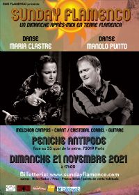 spectacle Sunday Flamenco. Le dimanche 21 novembre 2021 à Paris19. Paris.  17H00